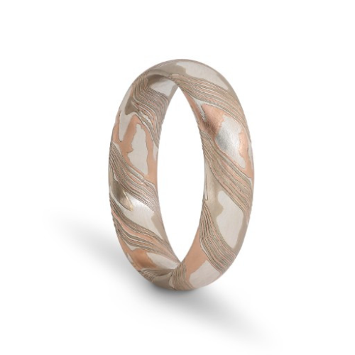 Mokume Gane Wedding Band - Rope by Object Maker Sydney