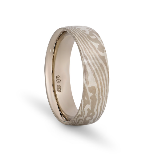 Mokume Gane Wedding Band - Storm by Object Maker Wedding Rings Sydney